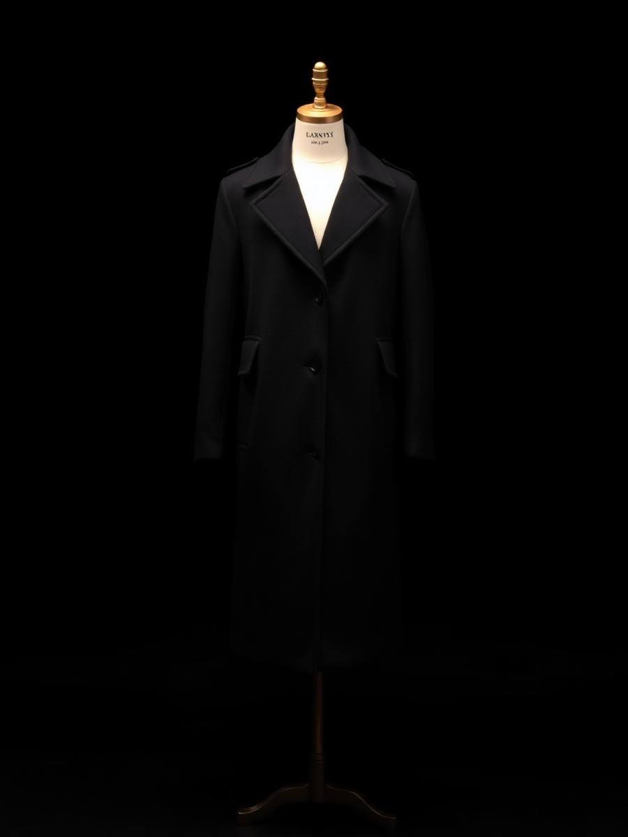 Atlas Wool Overcoat — Black, Charcoal